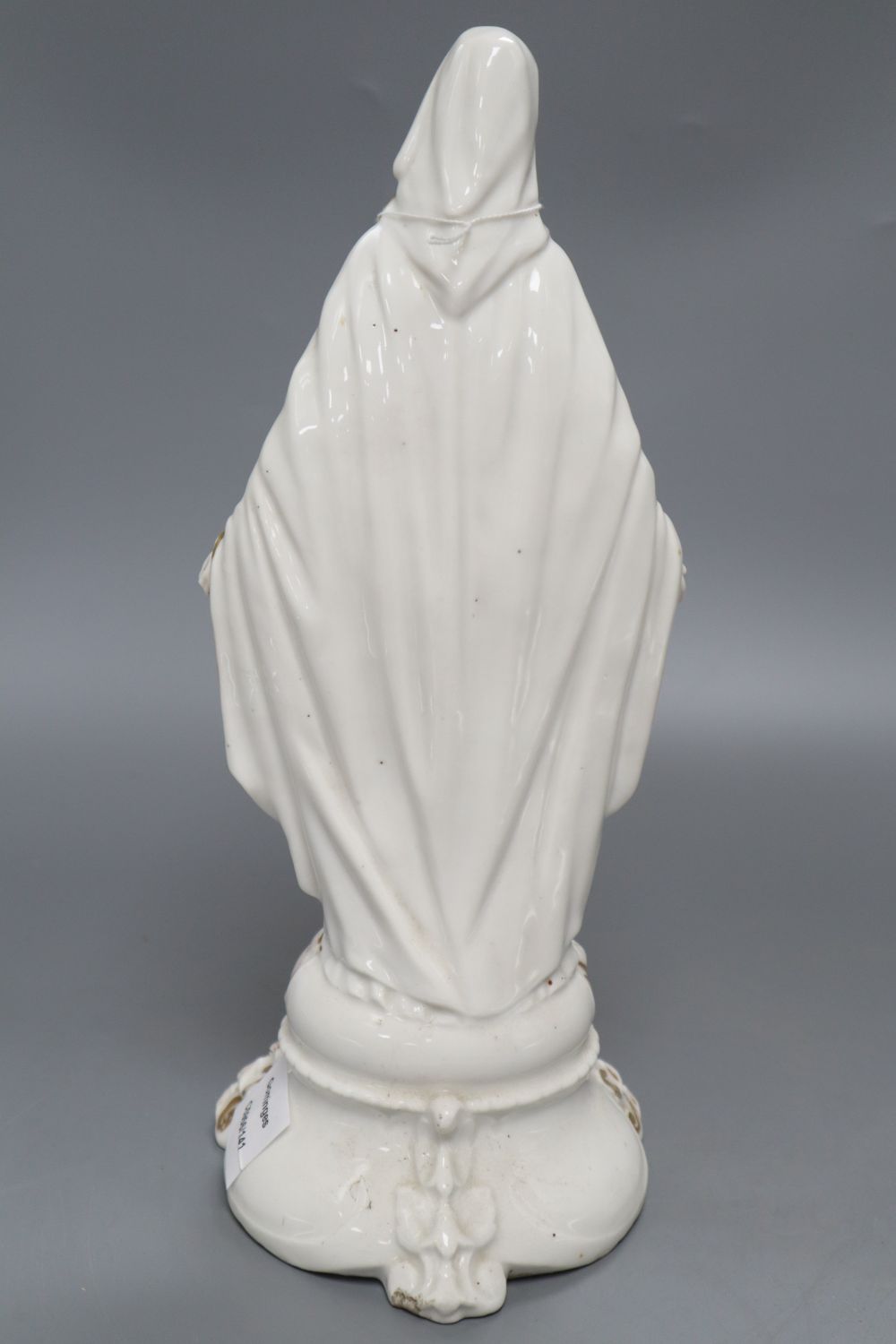 A Paris porcelain figure of Virgin Mary, height 34cm